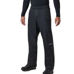 Columbia Rain Pants Waterproof Lightweight Black Medium 32L